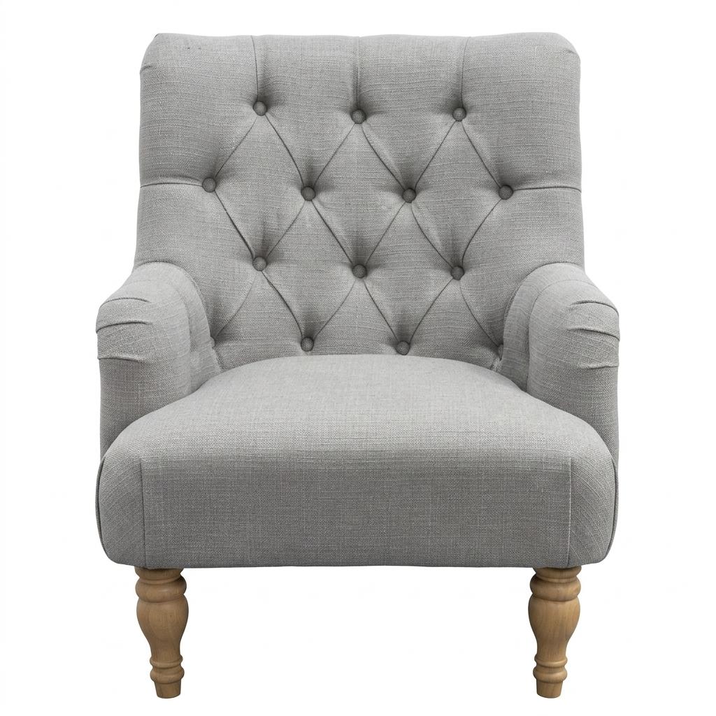 Modern Velvet Chaise, Solid Wood Legs - AIMEE NEW GREY