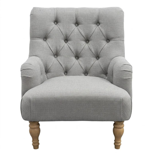 Modern Velvet Chaise, Solid Wood Legs - AIMEE NEW GREY