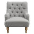 Modern Velvet Chaise, Solid Wood Legs - AIMEE NEW GREY