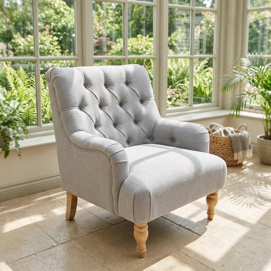 Modern Velvet Chaise, Solid Wood Legs - AIMEE NEW GREY