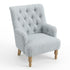 Modern Velvet Accent, Solid Wood Legs - AIMEE STRIPPED CHAIR