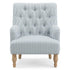 Modern Velvet Accent, Solid Wood Legs - AIMEE STRIPPED CHAIR