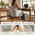 Modern Velvet Office Chair, Solid Wood Legs – AJAX BEIGE