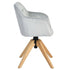 Modern Velvet Upholstered, Solid Wood Leg - AJAX GREY
