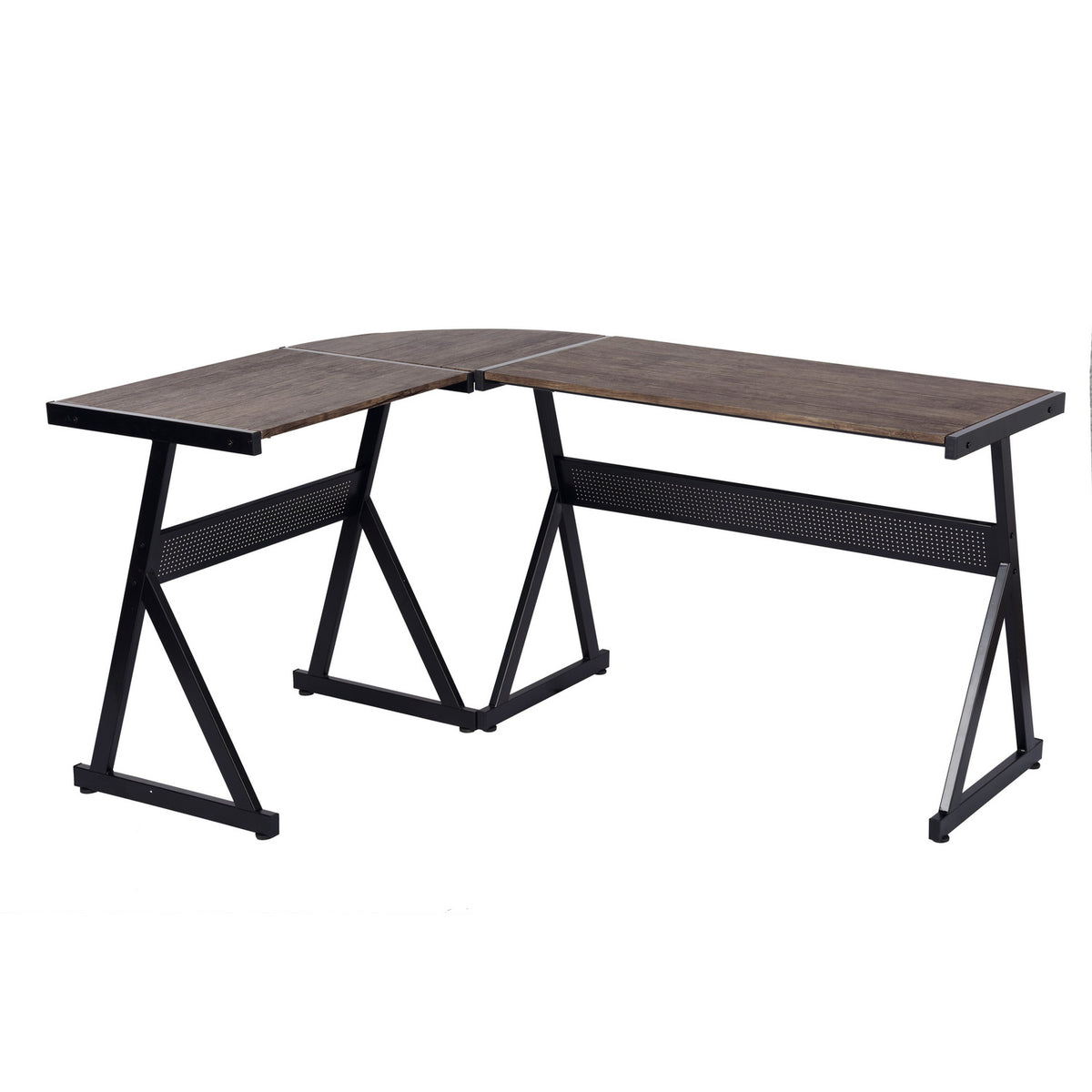 Akapo Walnut L Shape Desk