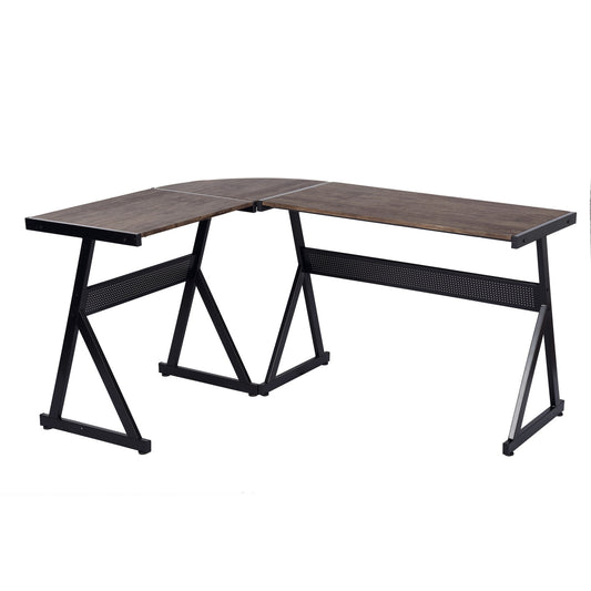 Akapo Walnut L Shape Desk