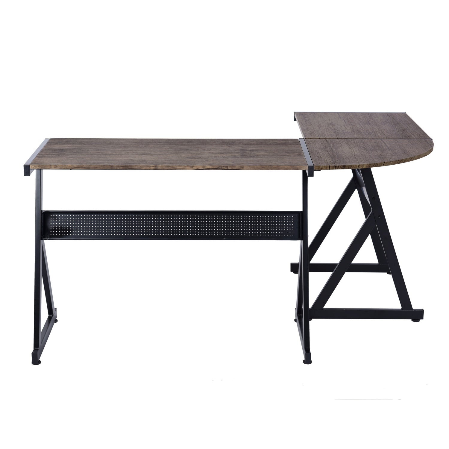 Akapo Walnut L Shape Desk