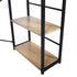 Modern Oak Desk, MDF & Steel Frame - ALASKA OAK BLACK LEG A