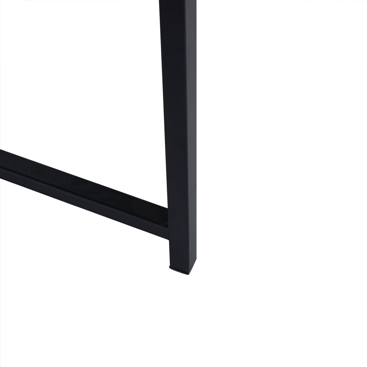 Modern Oak Desk, MDF & Steel Frame - ALASKA OAK BLACK LEG A