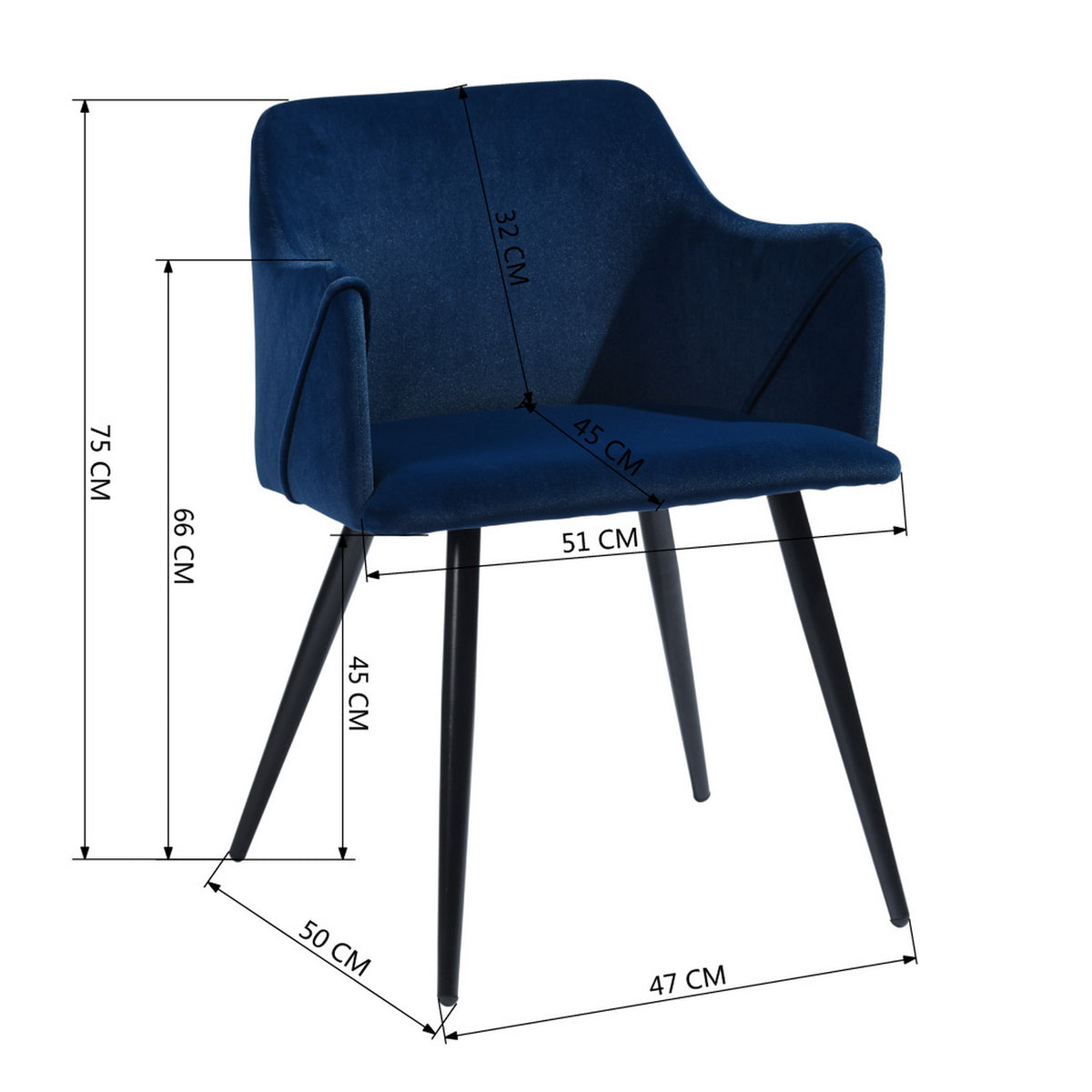 Aldridge Frosted Velvet Dining Chair