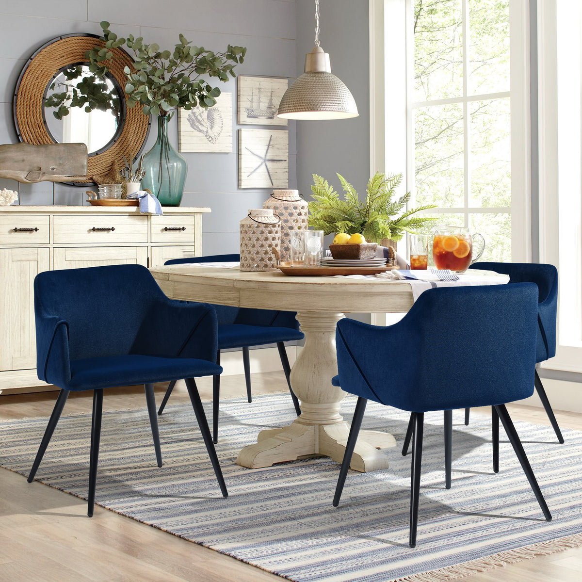 Aldridge Frosted Velvet Dining Chair