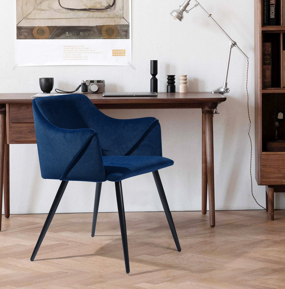 Aldridge Frosted Velvet Dining Chair