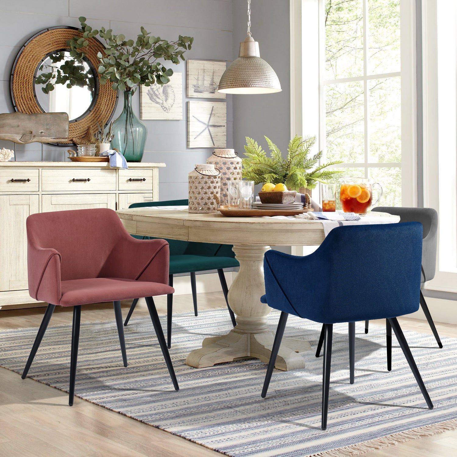 Aldridge Dining Chair With Black Leg