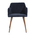 Aldridge Terry Fabric Blue Uk Dining Chairs