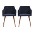 Aldridge Terry Fabric Blue Uk Dining Chairs