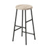 Modern Travertine Bar Stool, Steel Frame – ALGATS 65CM
