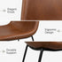 Modern Brown PU Dining Chair – ANCHOR