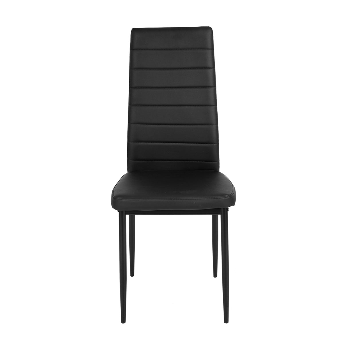 Ann Black Pvc Nl 4Pcs Dining Chairs