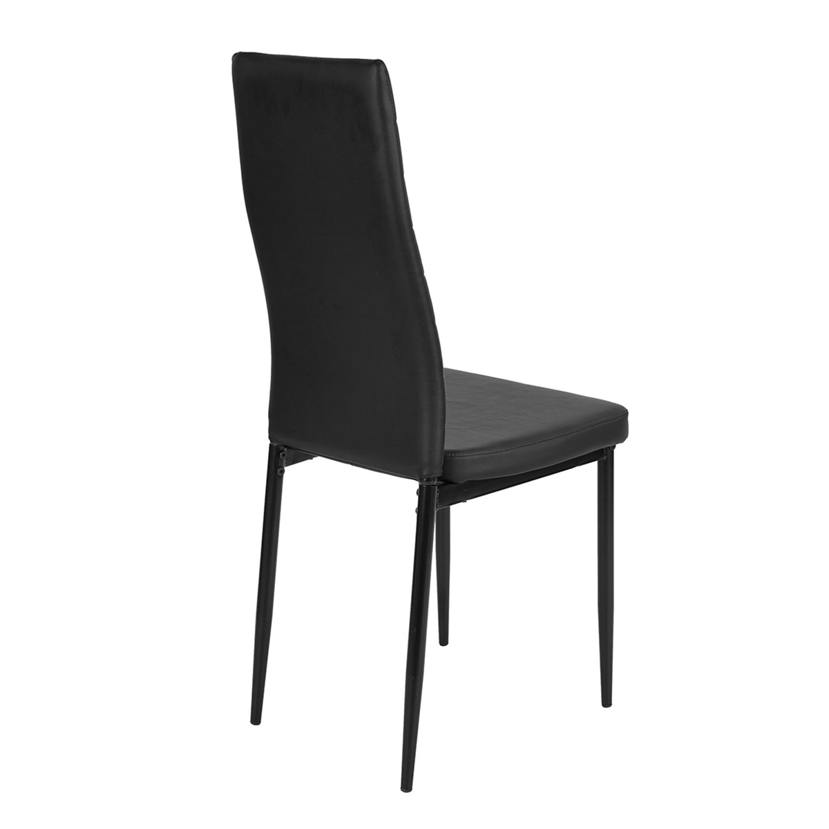 Ann Black Pvc Nl 4Pcs Dining Chairs