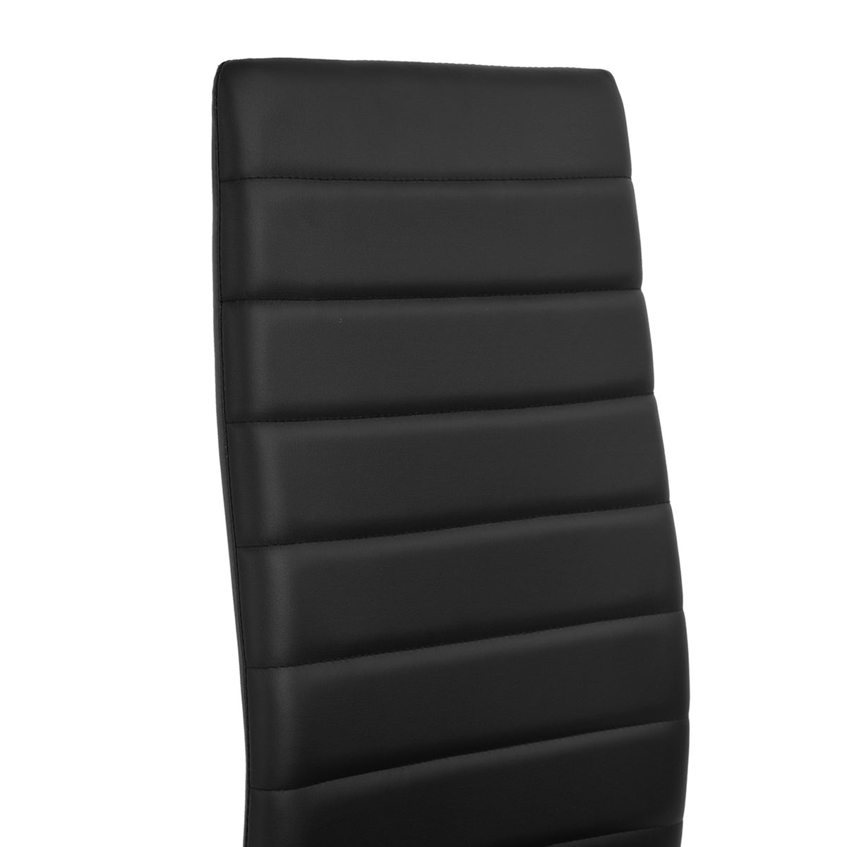 Ann Black Pvc Nl 4Pcs Dining Chairs