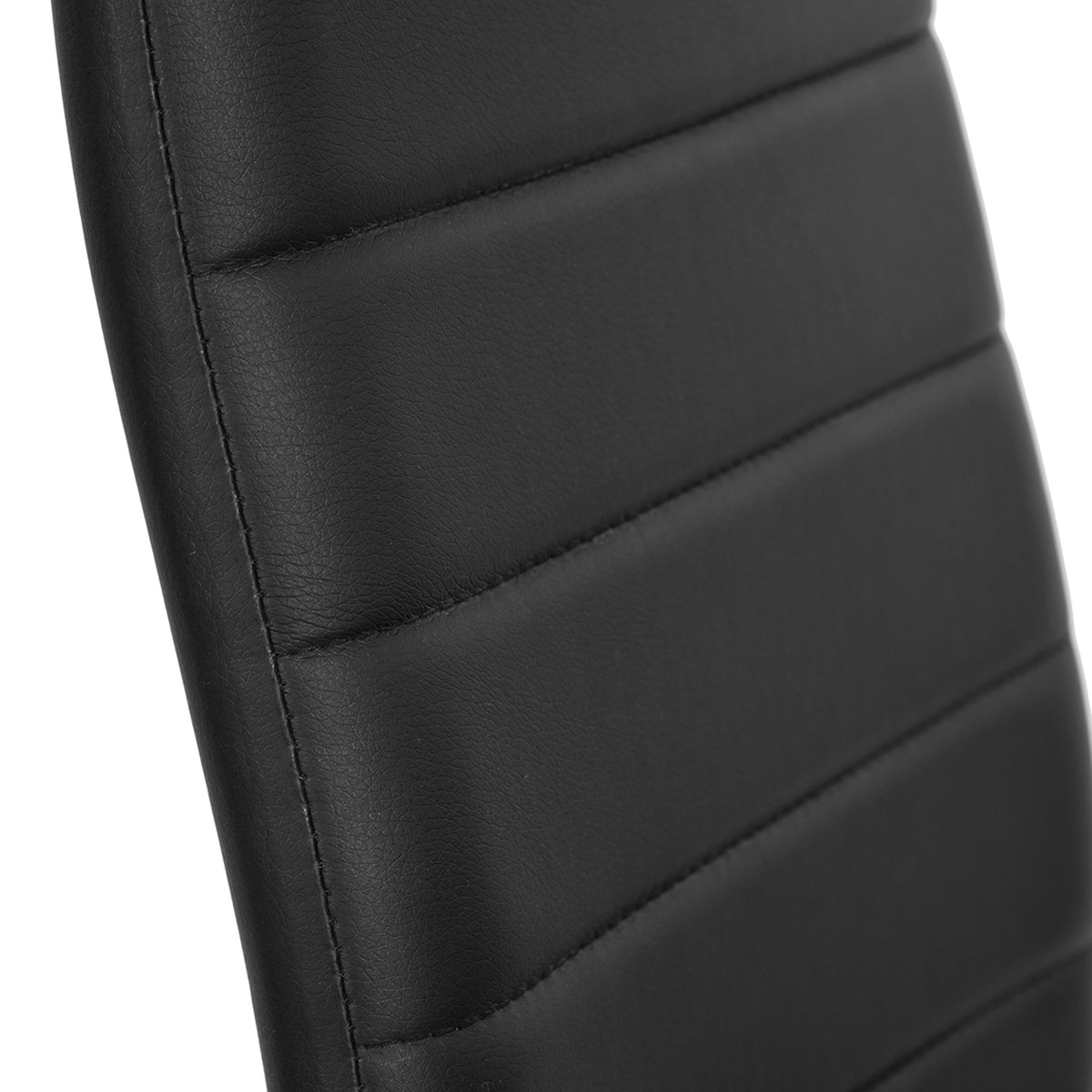 Ann Black Pvc Nl 4Pcs Dining Chairs