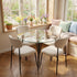 Modern Space-Saving Glass Dining Set - ANTONIA SPACE SAVING DINING SET
