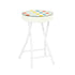 Polkadot Folding Stool, PU Cushion - APPLE COLOR POLKADOT A