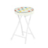 Polkadot Folding Stool, PU Cushion - APPLE COLOR POLKADOT A