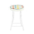 Polkadot Folding Stool, PU Cushion - APPLE COLOR POLKADOT A