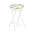 Polkadot Folding Stool, PU Cushion - APPLE COLOR POLKADOT A