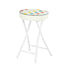 Polkadot Folding Stool, PU Cushion - APPLE COLOR POLKADOT A