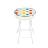 Polkadot Folding Stool, PU Cushion - APPLE COLOR POLKADOT A