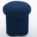 ariniko blue - blue ottoman - upholstered compact seating or footrest