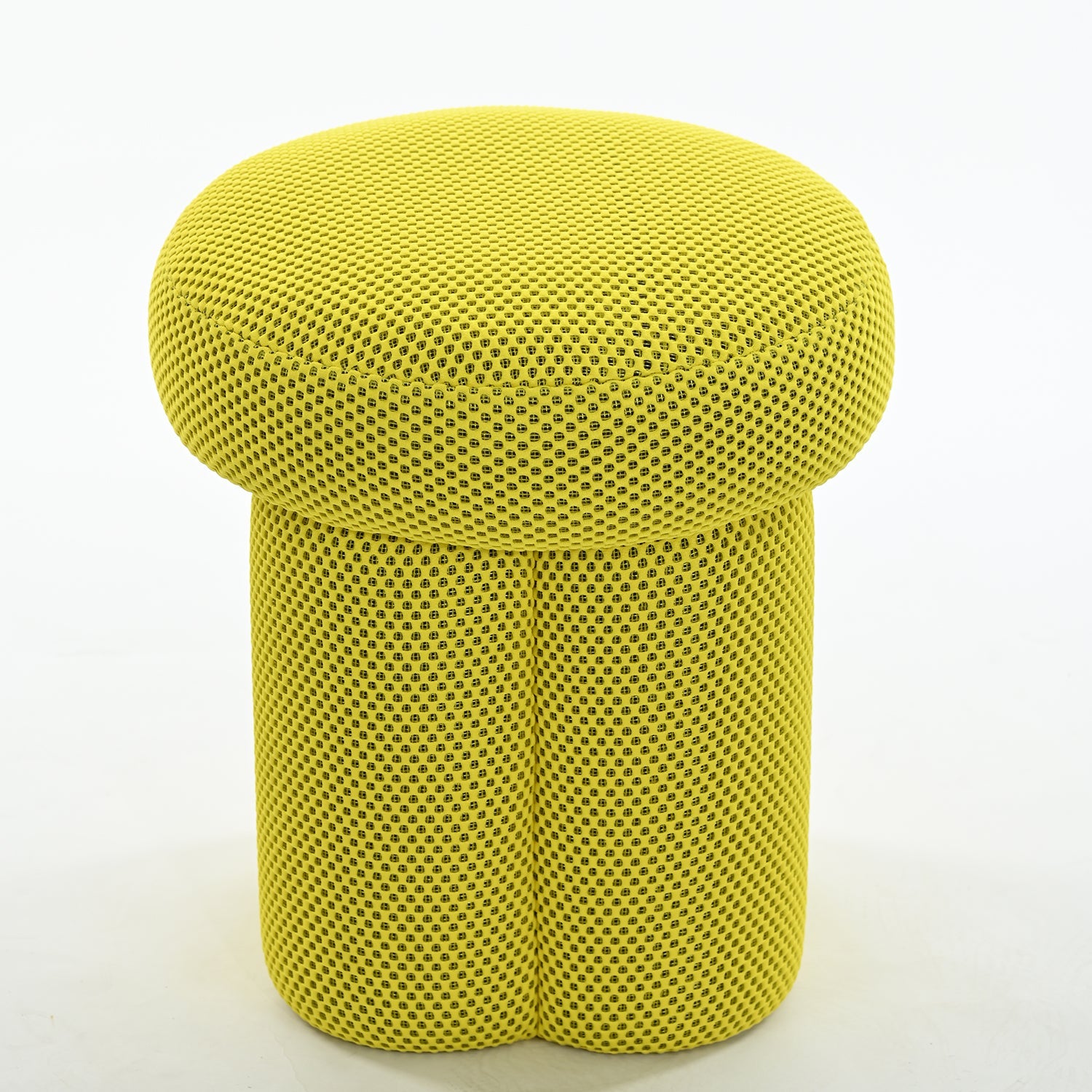 ariniko - green ottoman - upholstered compact seating or footrest