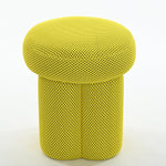 ariniko - green ottoman - upholstered compact seating or footrest