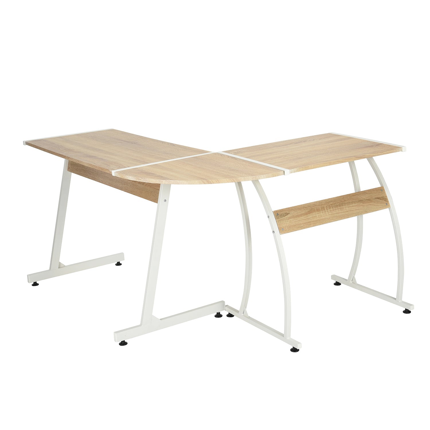 Arlette Wooden L Shape Office Desk