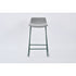 arlo grey - grey barstool - upholstered compact seating or footrest