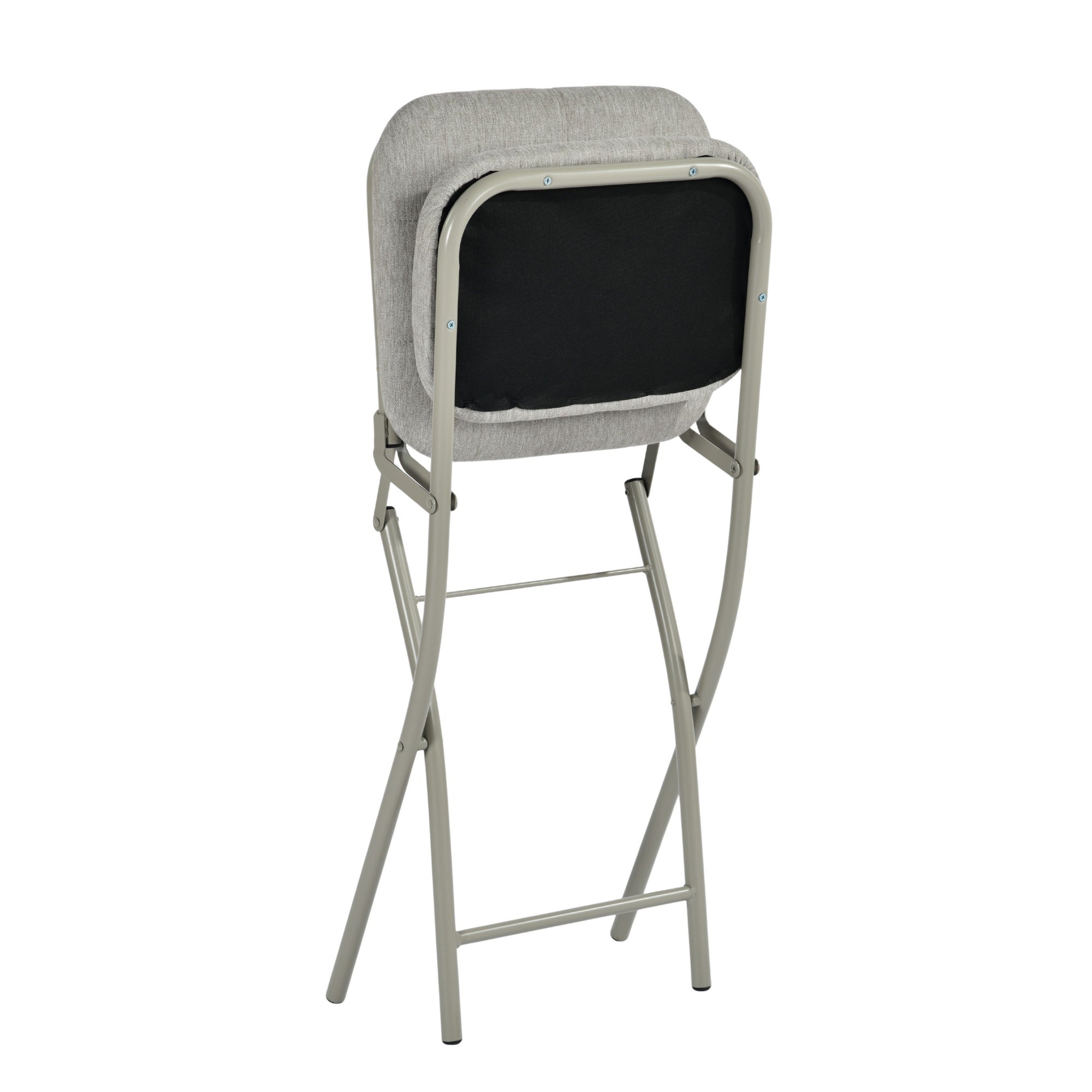 Modern Folding Metal Chair - ARNAINS GREY