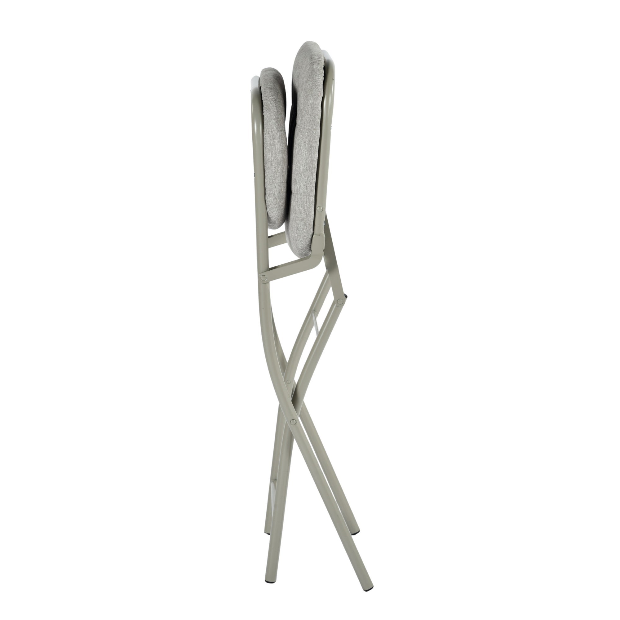 Modern Folding Metal Chair - ARNAINS GREY