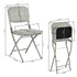 Modern Folding Metal Chair - ARNAINS GREY