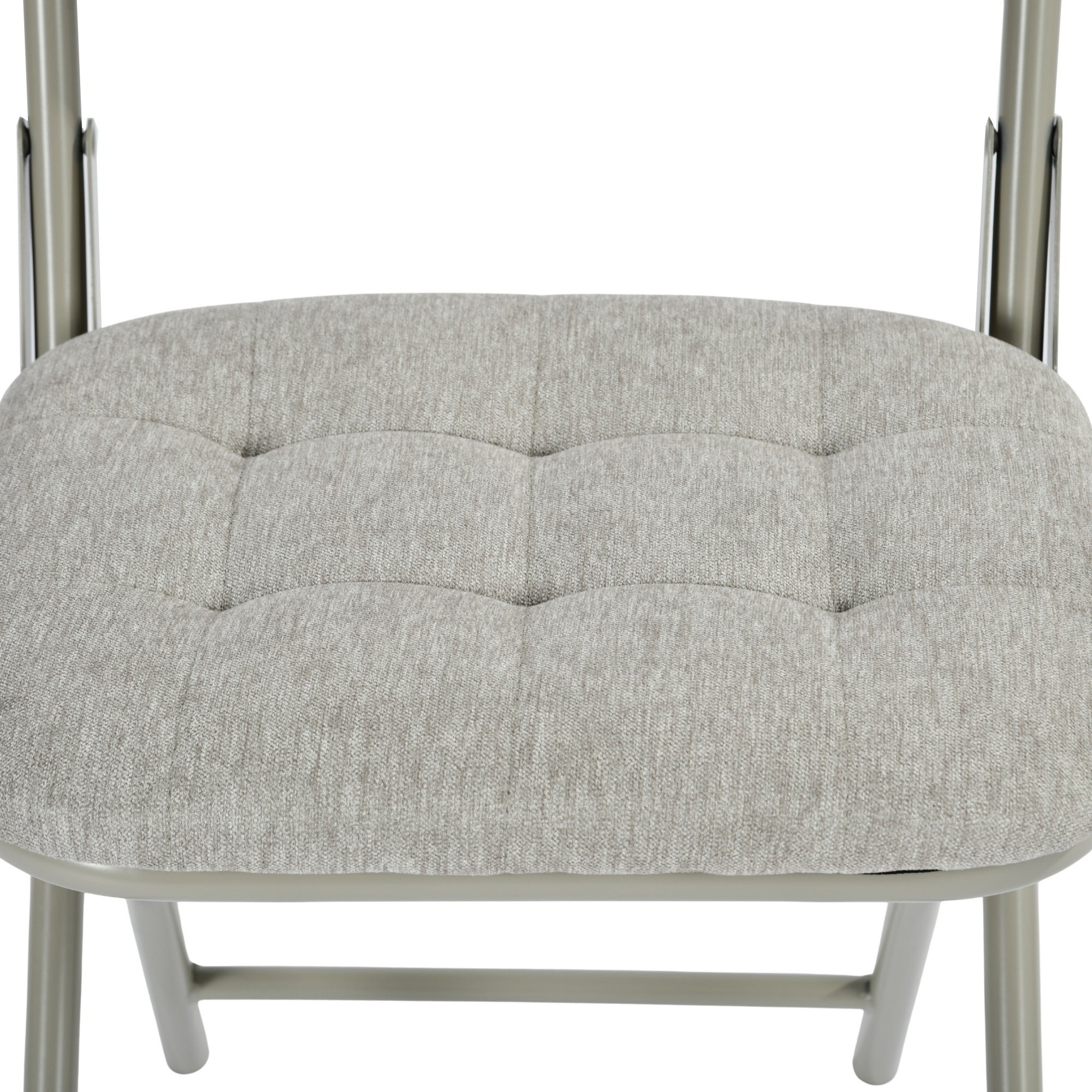 Modern Folding Metal Chair - ARNAINS GREY