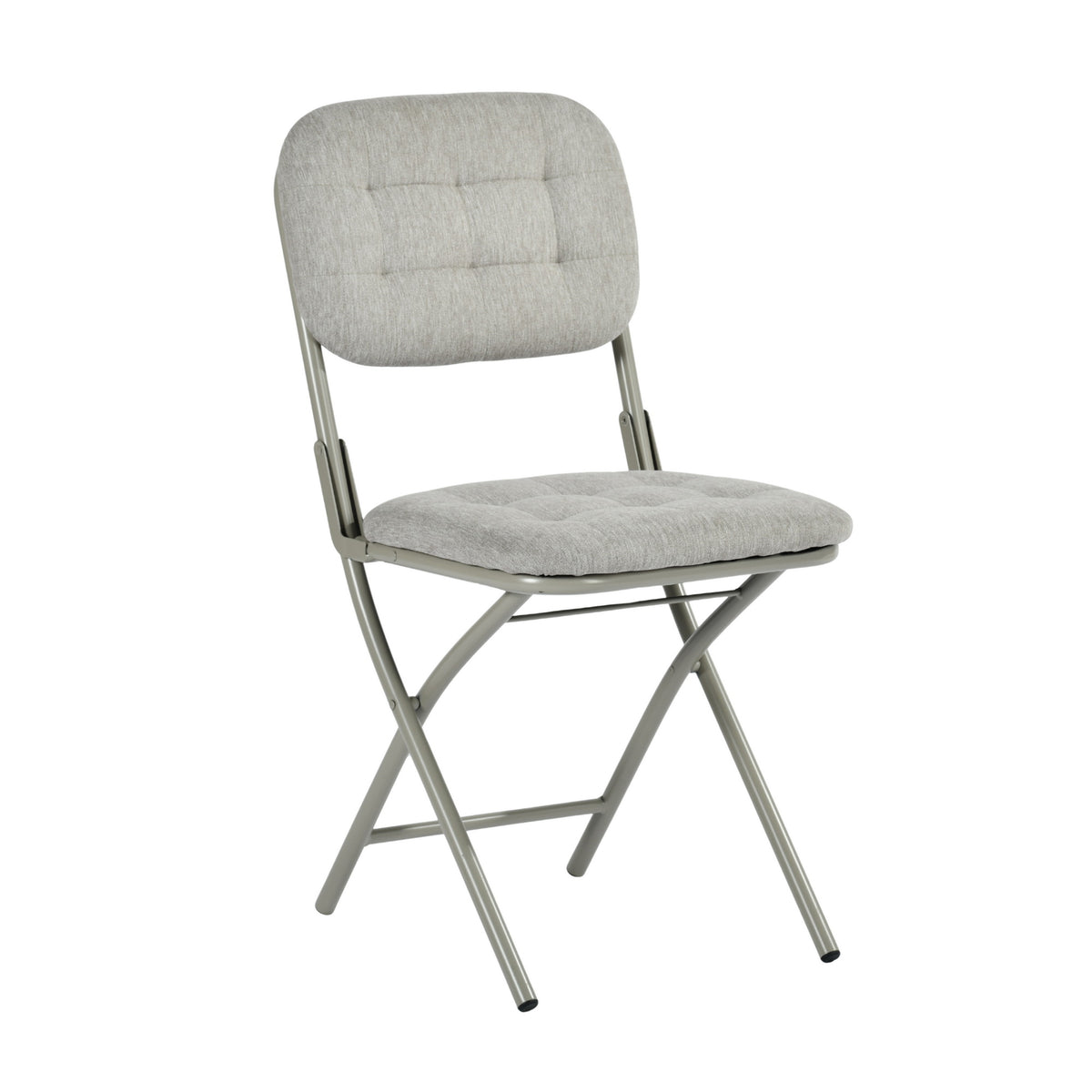 Modern Folding Metal Chair - ARNAINS GREY