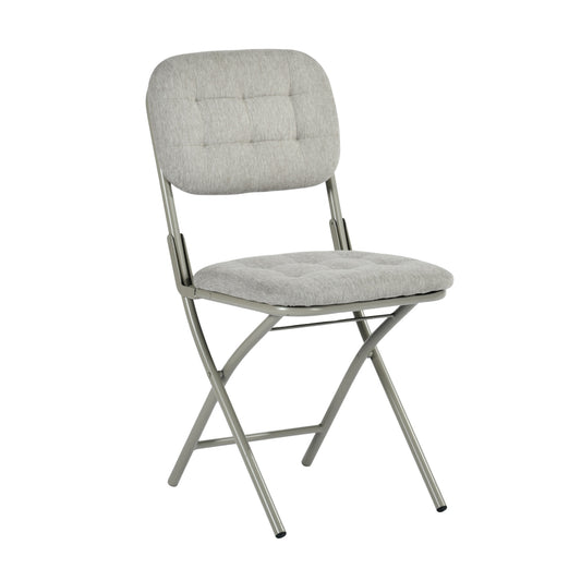 Modern Folding Metal Chair - ARNAINS GREY