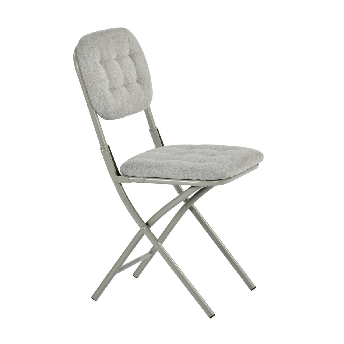 Modern Folding Metal Chair - ARNAINS GREY