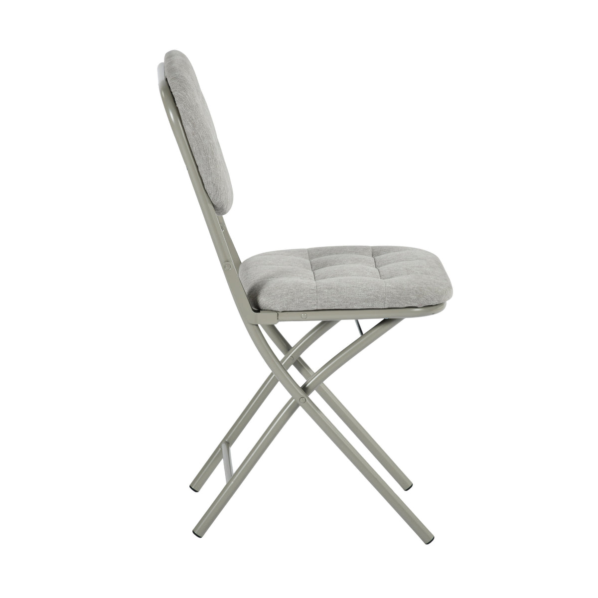 Modern Folding Metal Chair - ARNAINS GREY