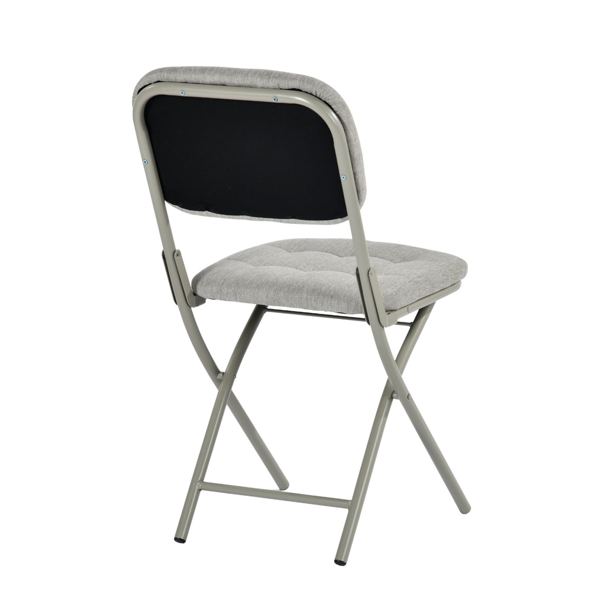 Modern Folding Metal Chair - ARNAINS GREY