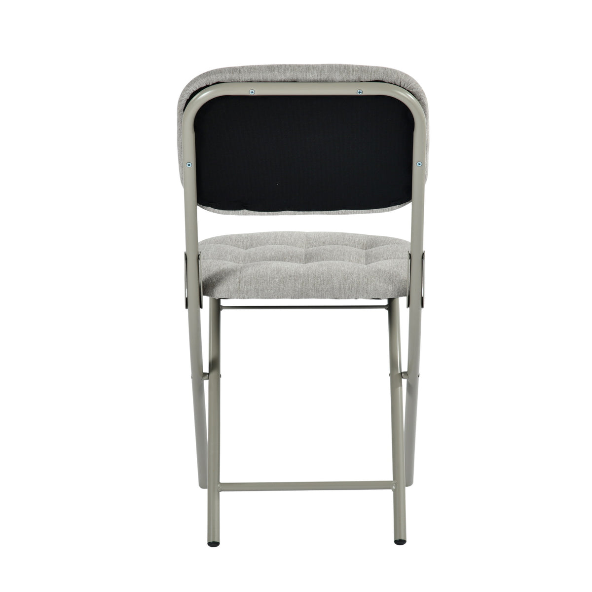 Modern Folding Metal Chair - ARNAINS GREY