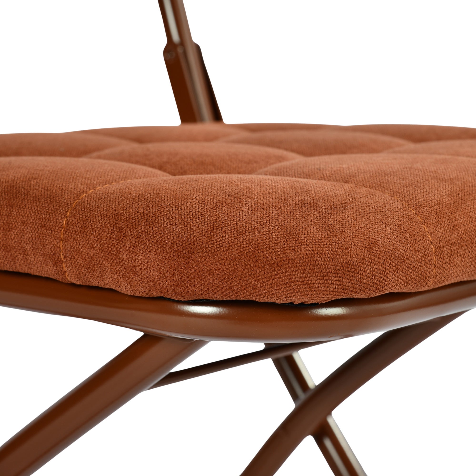 Modern Folding Fabric Chair - ARNAINS ROSE