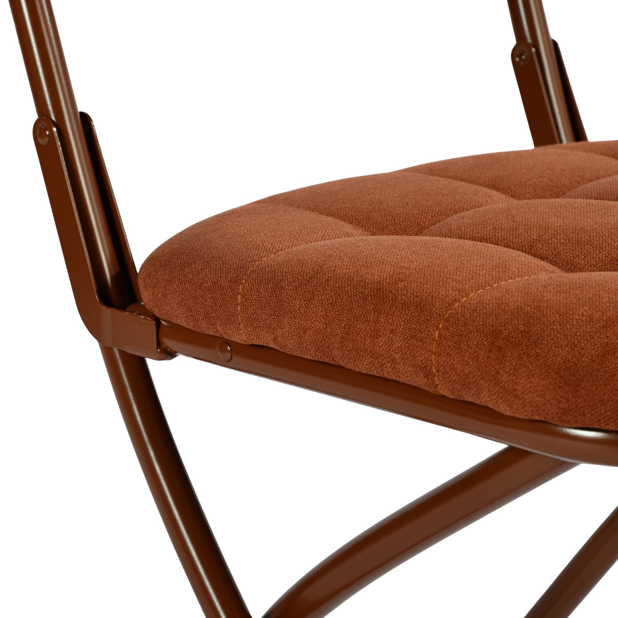 Modern Folding Fabric Chair - ARNAINS ROSE