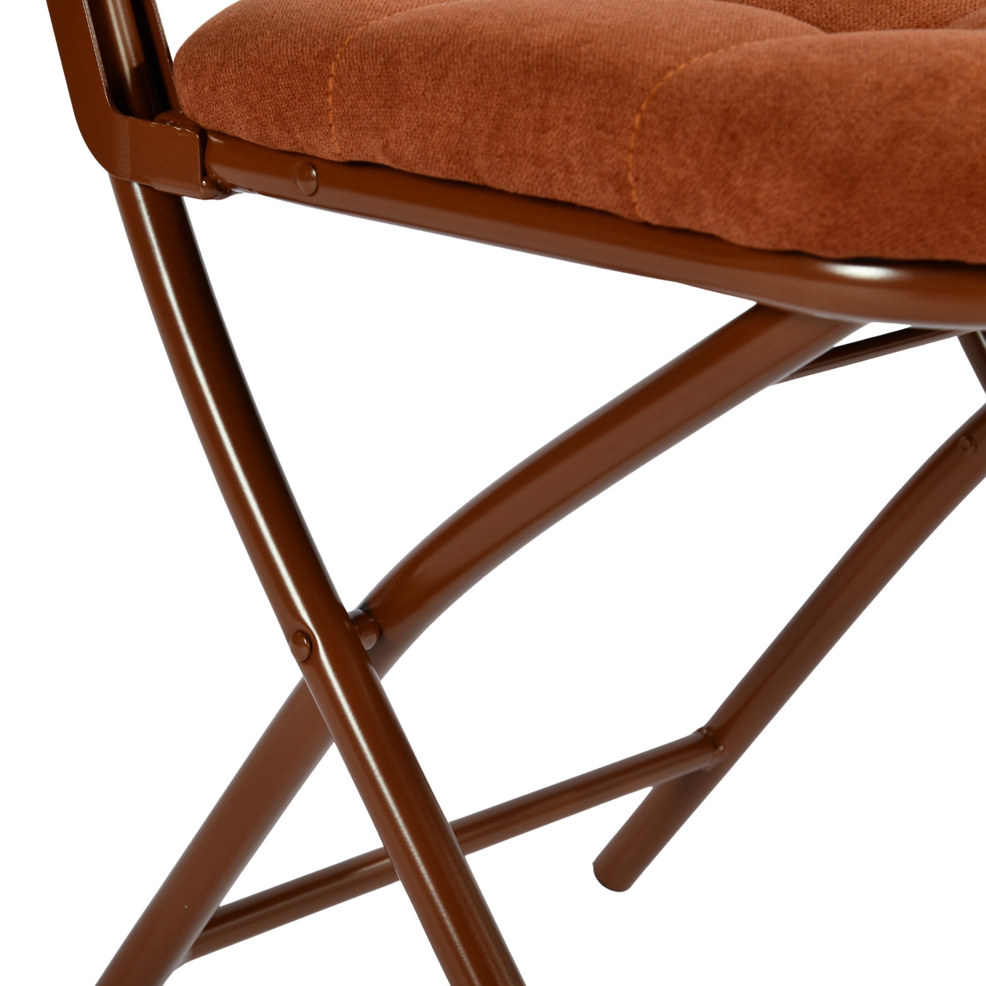 Modern Folding Fabric Chair - ARNAINS ROSE
